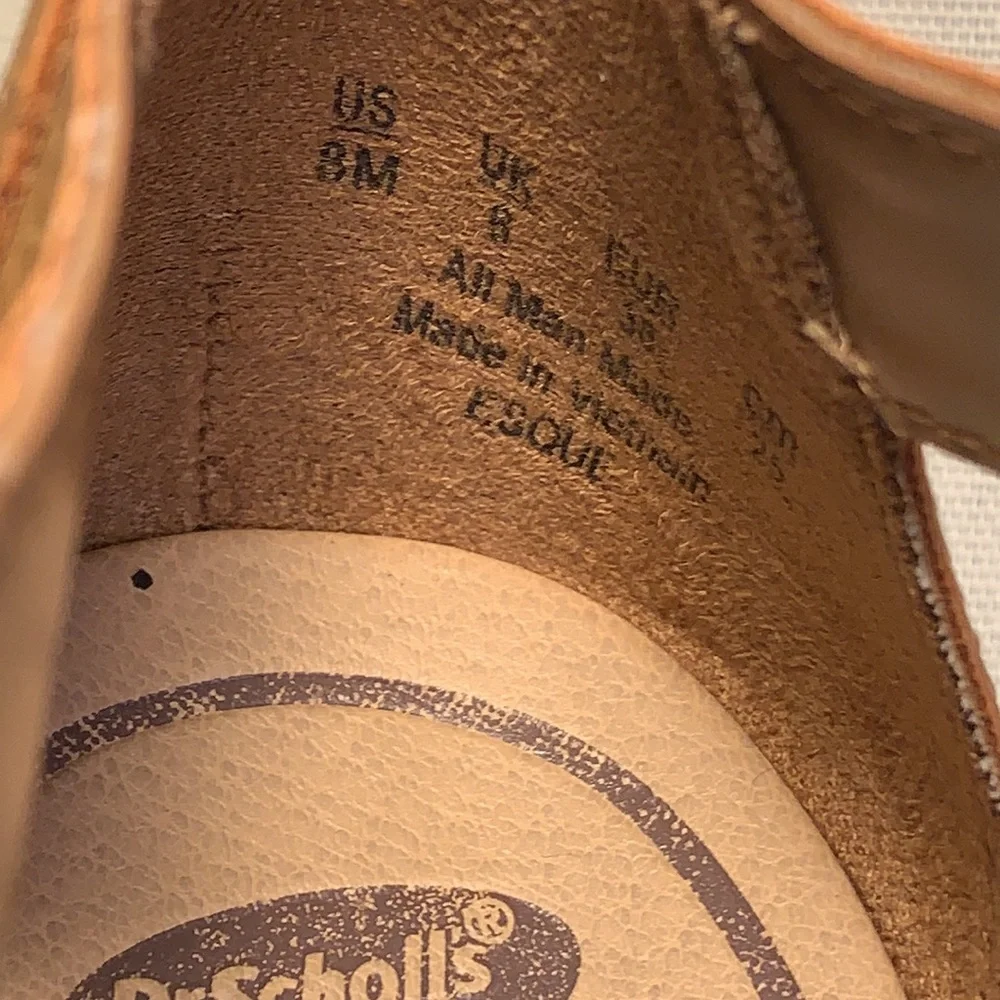 NWOT Dr Scholl’s wedge never worn comfy boho shoes